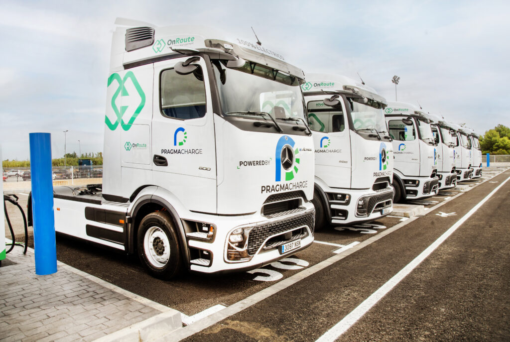 Electric trucks, leased to run.