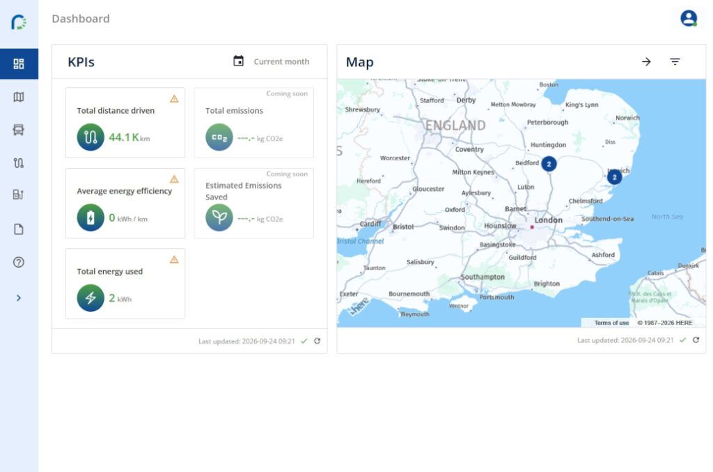 Live monitoring dashboard